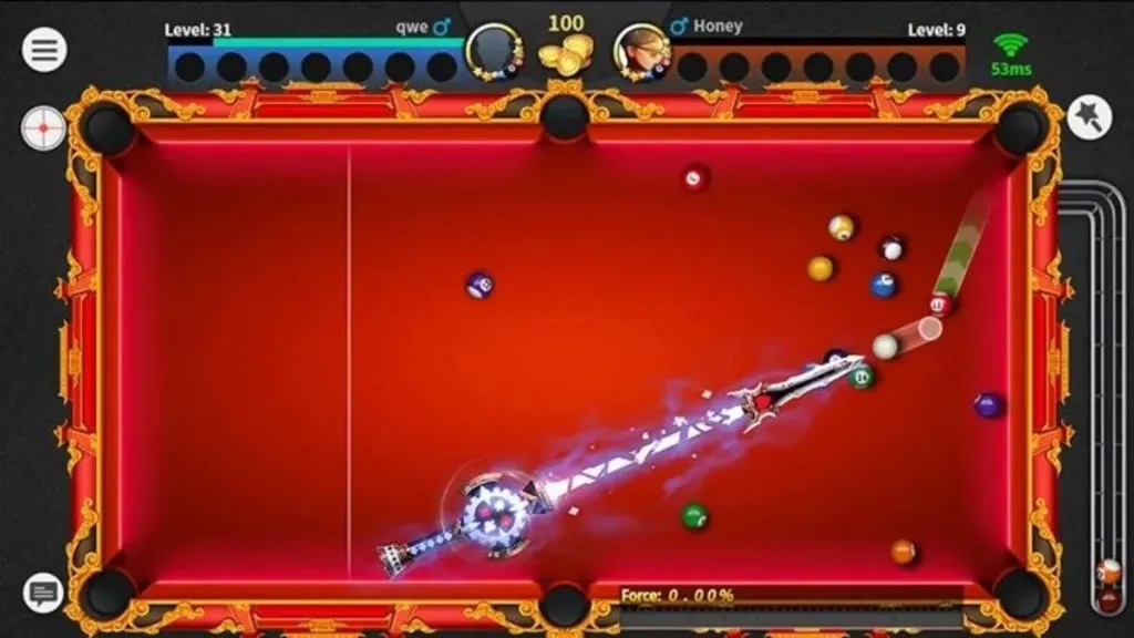 aim assist 8 ball pool