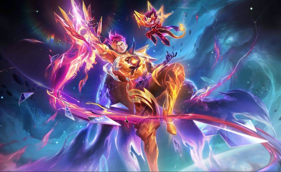 Claude Cosmic Blaze Prime Skin MLBB