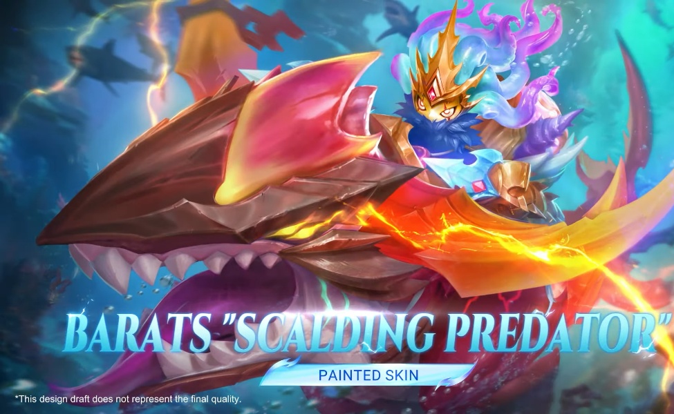 mlbb barats painted skin scalding predator