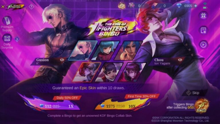 mlbb x kof bingo phase 2 2025