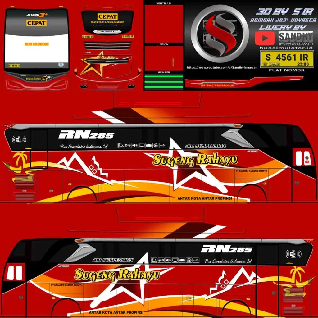 Download Livery Bussid Sugeng Rahayu Kapten Tattoo