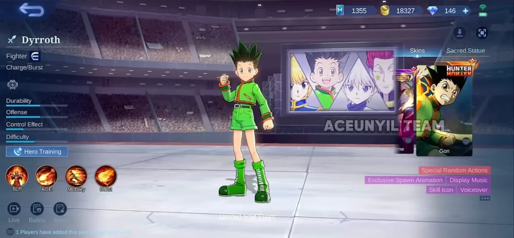 skin gon ML x HxH