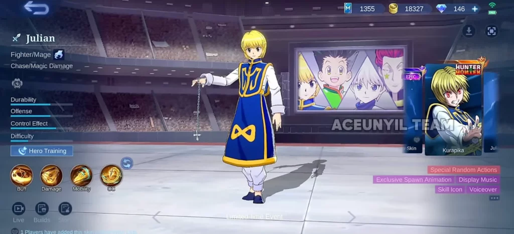 skin julian kurapika Hunter x Hunter